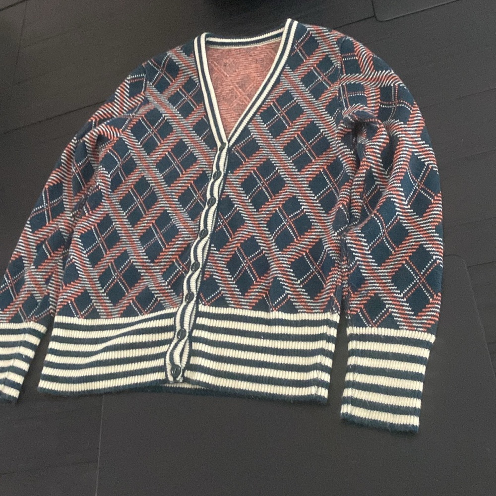Patterned Sweater Cardigan - image 3